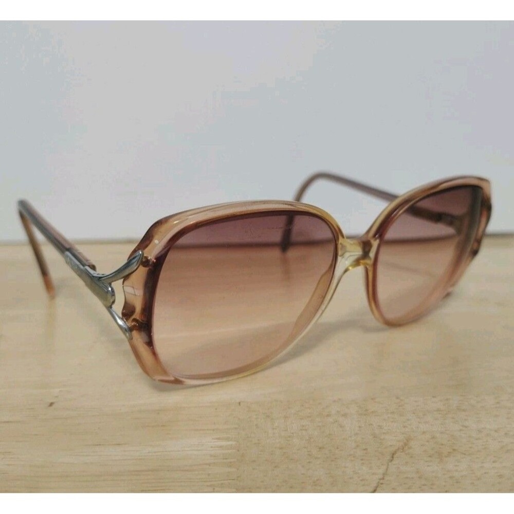 Vintage Luxottica Maude Sunrose Translucent Oval Eyeglasses Tinted Italy